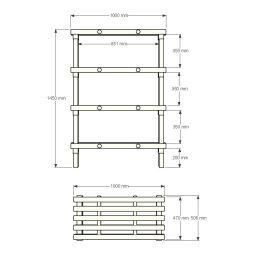 Kunststoffregale Eurostelle modular