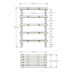Plastic rack Euro rack modular