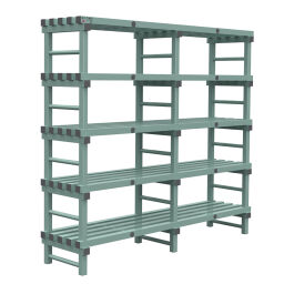 Rayonnage en plastique eurostelle modulaire