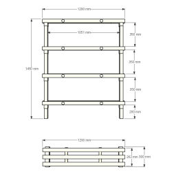 Rayonnage en plastique eurostelle modulaire