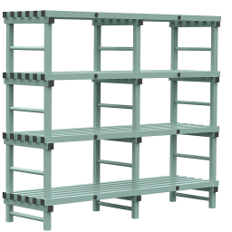 Rayonnage en plastique eurostelle modulaire