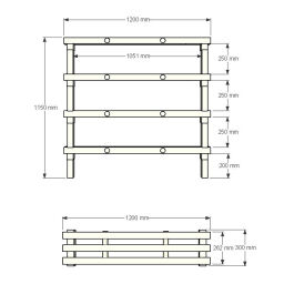 Plastic rack Euro rack modular