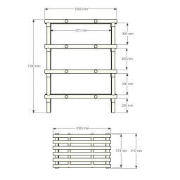 Plastic rack Euro rack modular