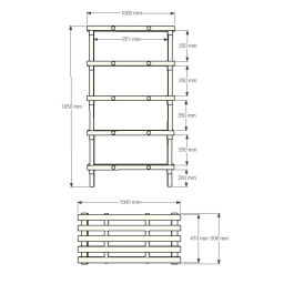 Plastic rack Euro rack modular