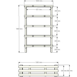 Plastic rack Euro rack modular