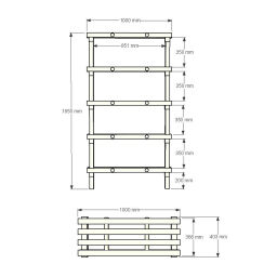 Plastic rack Euro rack modular