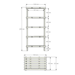 Plastic rack Euro rack modular