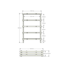 Rayonnage en plastique eurostelle modulaire