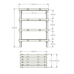 Plastic rack Euro rack modular