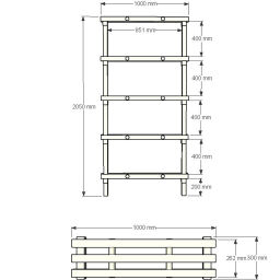 Plastic rack Euro rack modular