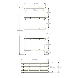 Plastic rack Euro rack modular