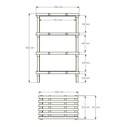 Rayonnage en plastique eurostelle modulaire