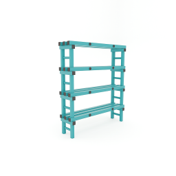 Rayonnage en plastique eurostelle modulaire