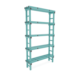 Rayonnage en plastique eurostelle modulaire