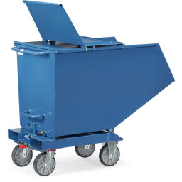 Tilting container accessories lid hinge