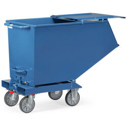 Tilting container accessories lid hinge