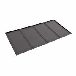 Gesloten legbord staal set van 5 stuks voor medium stellingkast 550 kg per etage