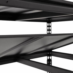Gesloten legbord staal set van 5 stuks voor medium stellingkast 550 kg per etage