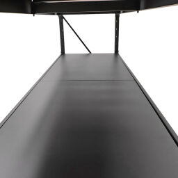 Set de 8 étagères fermées en acier pour rayonnage robuste 900 kg par étage