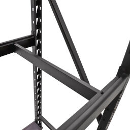 Set de 8 étagères fermées en acier pour rayonnage robuste 900 kg par étage