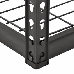 Rayonnage medium 5 étagères grillagées 550 kg par étage