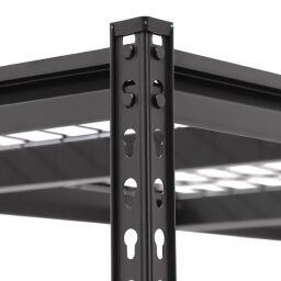 Rayonnage medium 5 étagères grillagées 550 kg par étage