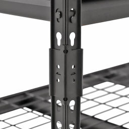 Rayonnage medium 5 étagères grillagées 550 kg par étage