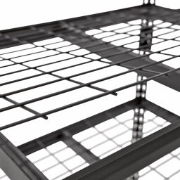 Rayonnage medium 5 étagères grillagées 550 kg par étage