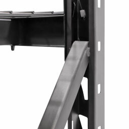 Rayonnage heavy duty 4 étagères grillagées 900 kg par étage