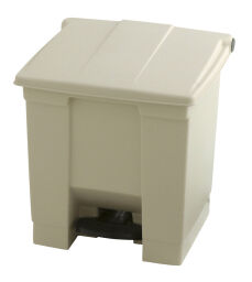Waste bin pedal bin  with hinging lid and foot pedal
