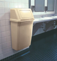 Waste bin plastic waste bin with swing lid