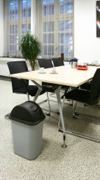 Waste bin accessories swing lid