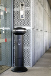 Cendrier et poubelle cendrier cendrier vertical sur pied