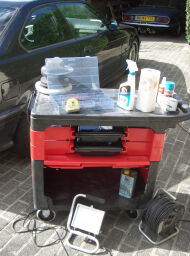 Workshop trolley work platform