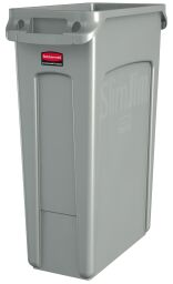 Système de tri des déchets poubelle en plastique Slim Jim avec fentes d'aération