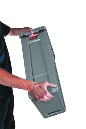 System zur Abfallsortierung Kunststoff Mülltonne Slim Jim mit Lüftung