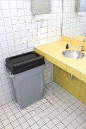 Waste bin accessories swing lid