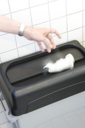 Waste bin accessories swing lid