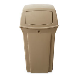 Waste bin plastic waste bin with swing lid