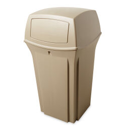 Waste bin plastic waste bin with swing lid