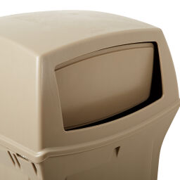 Waste bin plastic waste bin with swing lid