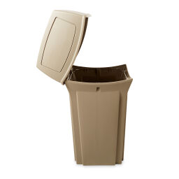 Waste bin plastic waste bin with swing lid
