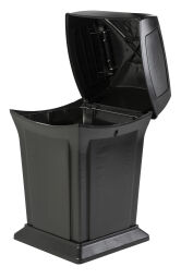 Waste bin plastic waste bin with swing lid
