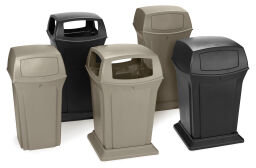 Waste bin plastic waste bin with swing lid