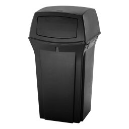 Waste bin plastic waste bin with swing lid