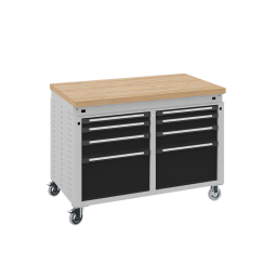 Workbenches mobile workbench on wheels, with 8 drawers