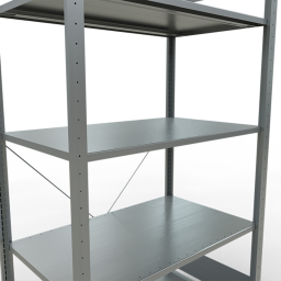 Static shelving rack 55 start section