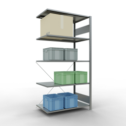 Static shelving rack 55 extension section