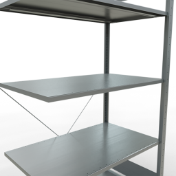 Static shelving rack 55 extension section
