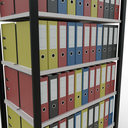 Static shelving rack 55 start section